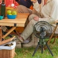 thumbnail image 6 of TISHITA Camping Fan Desk Fan with Hanging Hook Tent Fan Table Fan with Light Outdoor Fan for RV Picnic Travel Home Office Fishing, 6 of 8