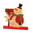 thumbnail image 2 of Adornos navideños de madera Centro de mesa Colección de manualidades Mesa Navidad Muñeco de nieve, 2 of 9