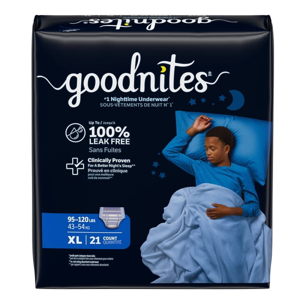 Goodnites Boys XL 63ct | Soft potty pants for ecommerce - Walmart