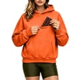 thumbnail image 6 of DHFJKG Womens Mens Hoodies With Large Pockets Long Sleeve Sweatshirt Solid Color Loose Pullover Tops, 6 of 7