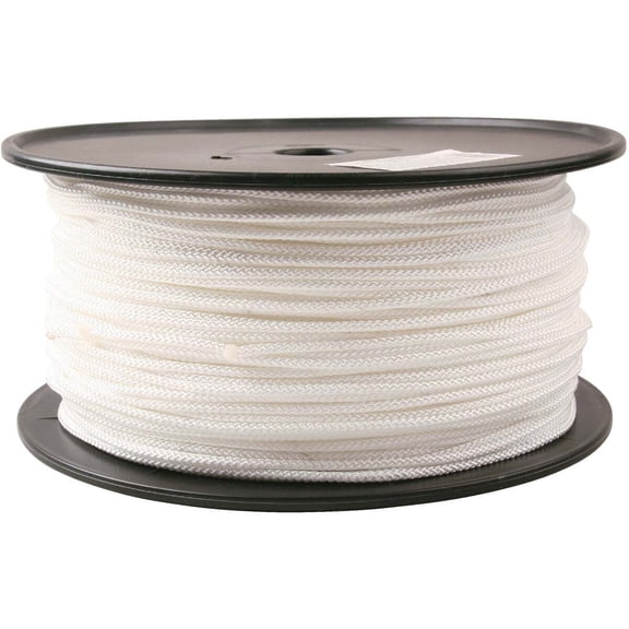 Do it Best 9/64 In. x 1000 Ft. White Braided Nylon Rope 739073