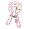 Art Easel For Kids, Triangular Support Double Sided Magnetic Drawing Board(Pink)