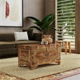 thumbnail image 2 of Butler Specialty Company Nador Wood Storage Trunk Coffee Table in Brown, 2 of 10