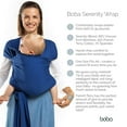 thumbnail image 2 of Boba Baby Wrap Carrier Newborn to Toddler - Stretchy Baby Wraps Carrier - Baby Sling - Hands-Free Baby Carrier Wrap - Baby Carrier Sling - Baby Carrier Newborn to Toddler lbs (Serenity Rainbows), 2 of 5
