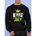 thumbnail image 2 of Kings Are Born In July Design Sweatshirt Men -Image by Shutterstock, Male 5X-Large, 2 of 4