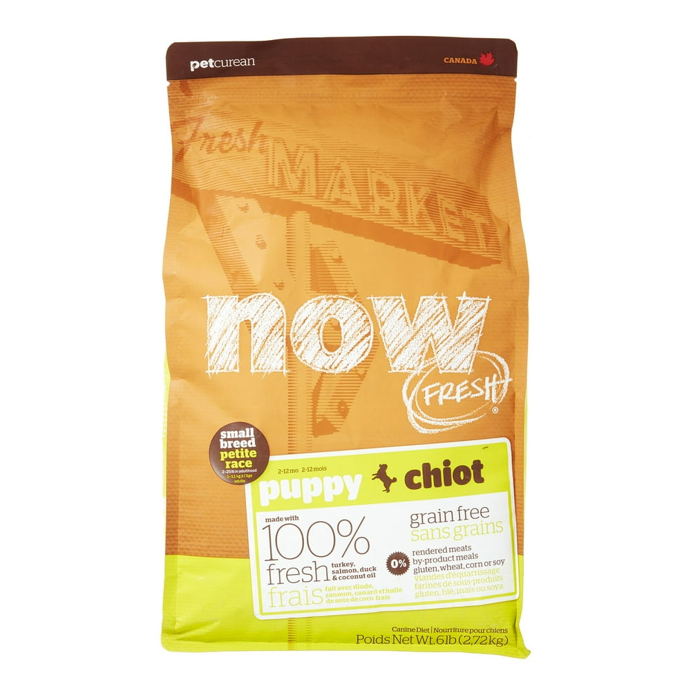 Petcurean Now Fresh GrainFree Small Breed Puppy Recipe Dry Dog Food, 6 lb.