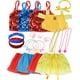 Click N' Play 25 pièces Princess Dress Up Trunk Set avec 4 ensembles de déguisements colorés assortis, bijoux, colliers, bagues, bracelets, accessoires pour cheveux et plus encore ! – image 1 sur 4