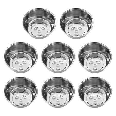 

Pack of 8 Tarts Pans Eggs Tarts Molds 304Stainless Steel Texture Small Molds Set