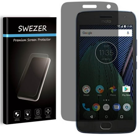 Motorola Moto G5 Plus / Moto G Plus 5th Gen [2-PACK] SWEZER Privacy Anti-Spy Screen Protector, Anti-Scratch, Anti-Bubble, Anti-Fingerprint