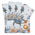 thumbnail image 2 of Sea Turtle Summer Ocean Coral Placemats Set of 4,Wipeable Washable Table Mats for Dining Tables, Nautical Starfish Conch Place Mats for Kitchen Event Party Tabletop Decor, 2 of 9