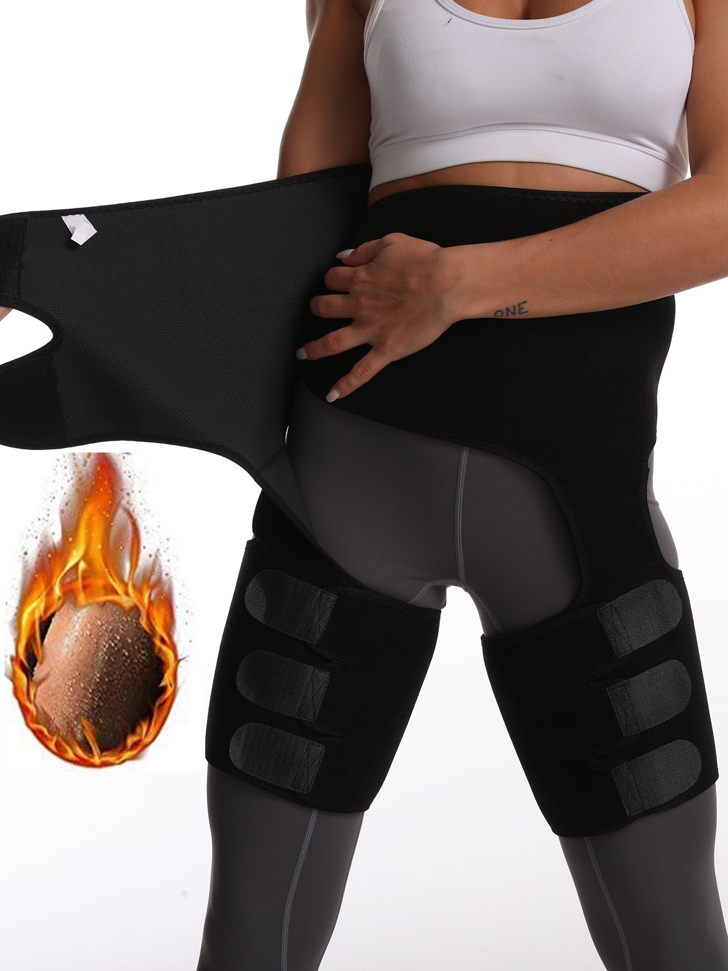 Womens Neoprene Slim Leg Shapers Thigh Trimmer Leg Shapers Slimming