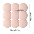 thumbnail image 3 of Silicone Placemats, Coasters, Hot Pads, Thick Insulation Mats, Easy to Clean, for Kitchen Table, Dining Table, Countertops, Set of 4, Pink, by FAJHHA, 3 of 6