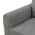 thumbnail image 6 of Hommoo Sofa Set,Linen 2-Piece Sofa Set,L-Shaped Sectional Couch Set with Left Armrest for Living Room，Brown Grey（No Ottoman）, 6 of 7