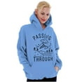 thumbnail image 4 of Alien UFO Passing Through Cute Funny Unisex Plus Fleece Graphic Hoodie Brisco Brands 2X, 4 of 5