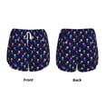 thumbnail image 5 of Picia Sea Jellyfish Pattern Women's 2 in 1 Athletic Running Shorts High Waisted Workout Casual Gym Sweat Shorts with Comfy Liner Zipper Pockets-Large, 5 of 9