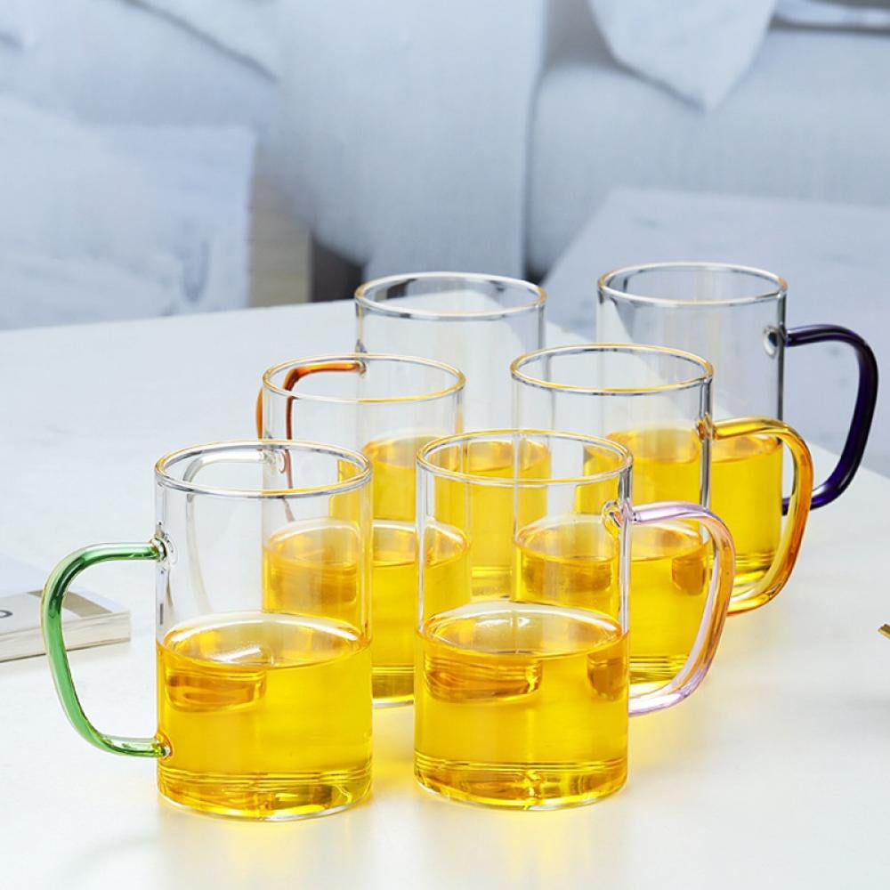 TINKER High Temperature Resistant Glass with Handles A Cup Of Hammer Cup  Home Tea Cup Coffee Cup Milk Cup Juice Cup Treatment Cup Yellow Tool Glass