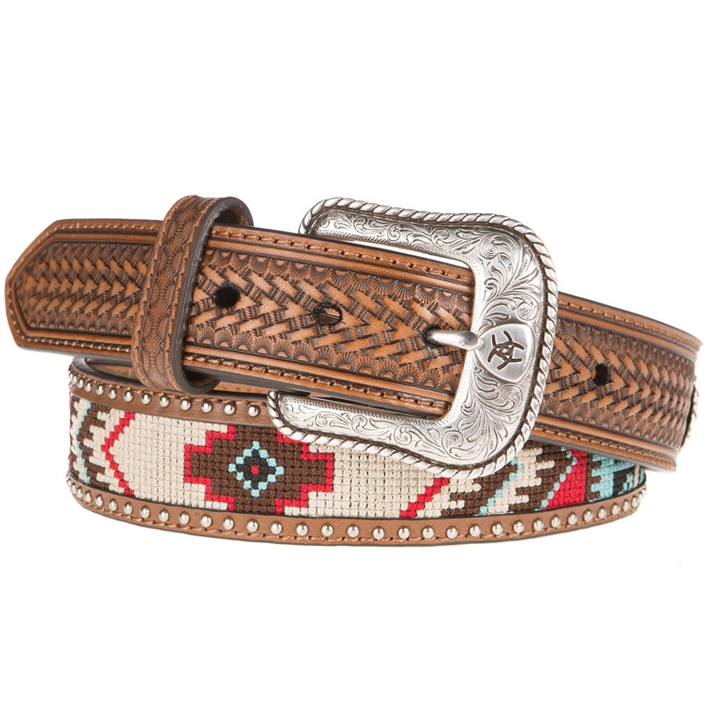 M&F Western - M+F Western Products Mens Bown Aztec Beaded Belt 42 Multi ...