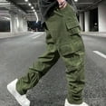 thumbnail image 2 of Avtoify Men's Solid Color Sports Multi Pocket Workwear Casual Fashionable Mens Shorts Pants, 2 of 8