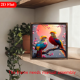 thumbnail image 6 of A 12*12-inch wooden framed painting - a vivid picture of a pheasant perched on a branch. It can be used as a home decoration item or as a wonderful gift., 6 of 7