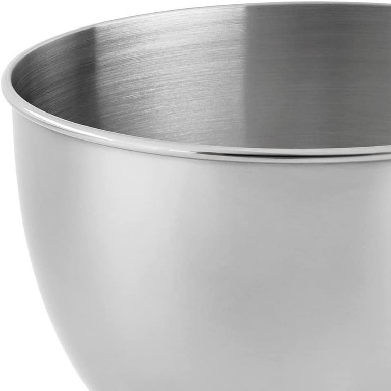Bowl Stainless Steel Silver For Kitchenaid 4.5-5 Quart Tilt Head Stand Mixer,dumping  cover Dishwasher Safe For Kitchenaid bowl