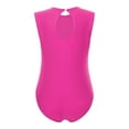thumbnail image 4 of YONGHS Kids Girls Sleeveless Sparkly Diamond Gymnastics Ballet Dance Leotard Skating Bodysuit Hot Pink 6, 4 of 7