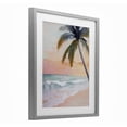 thumbnail image 2 of Stupell Industries Tropical Tranquil Sunset & Beach Palm Gray Framed Print Under Glass, 13 x 16, by Creative Studio, 2 of 8