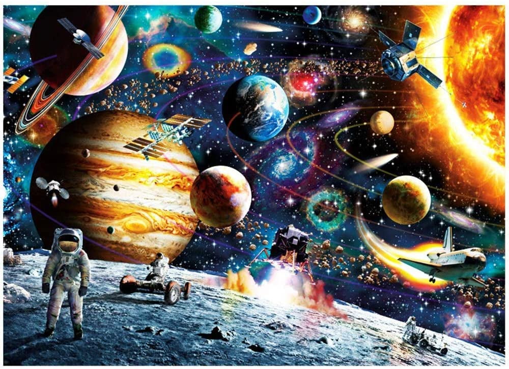 Starry Sky Large Puzzle Game Artwork Educational Intellectual Decompressing Fun Game for Kids Adults Toy 1000 Piece Puzzles Jigsaw Puzzles for Adults 27.5 x19.6