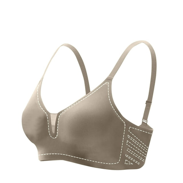 Timegard Seamless Bras for Women No Underwire Adjustable Strap Full Support Breathable Comfy Daily Bras