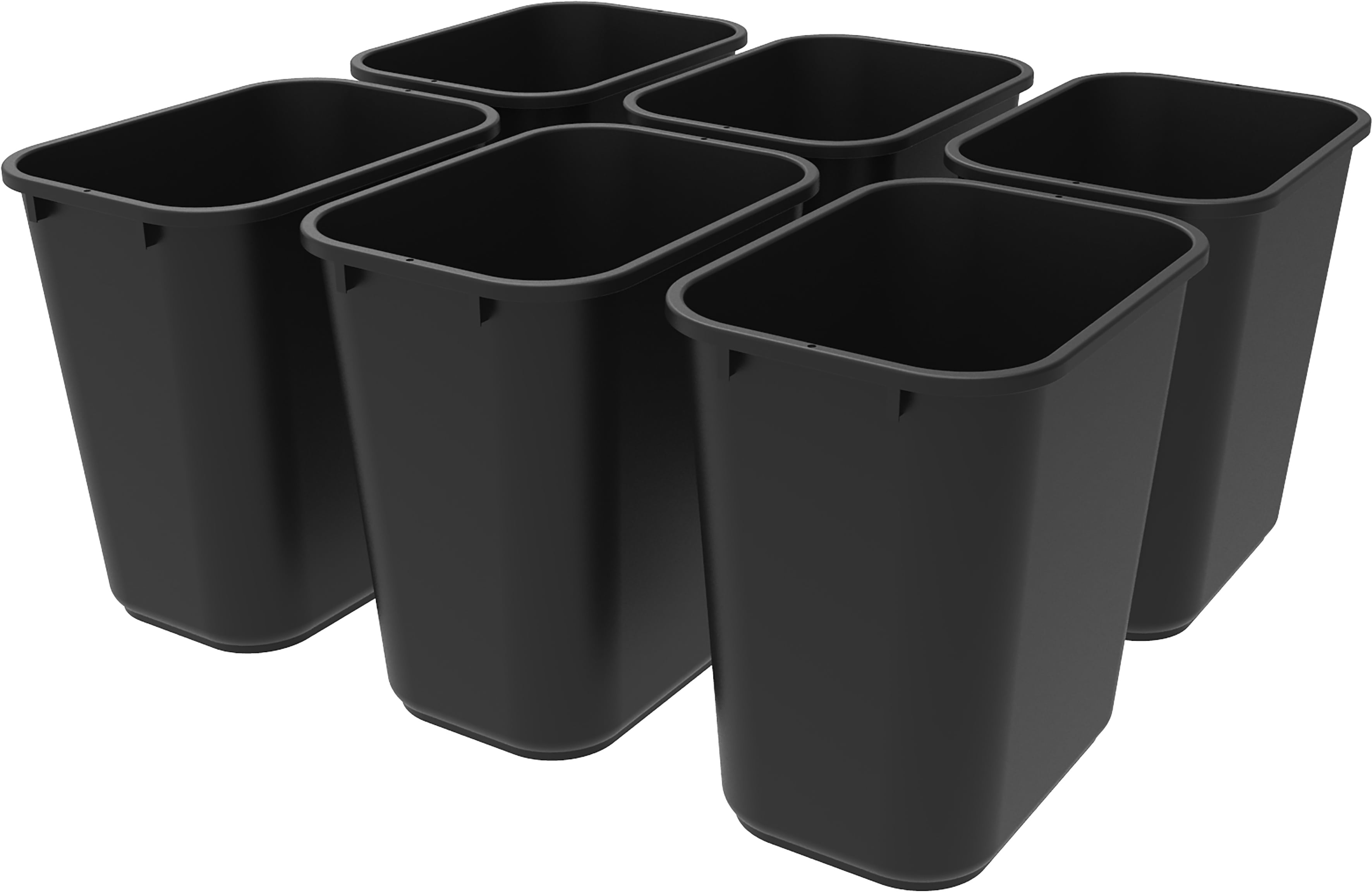 Details about   Sparco Rectangular 7 Gal Black Wastebasket 
