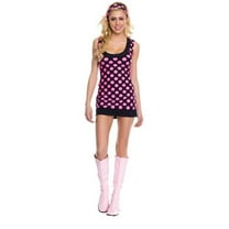 2 Piece Polka Dot Gogo Dress Costume, Small & Medium