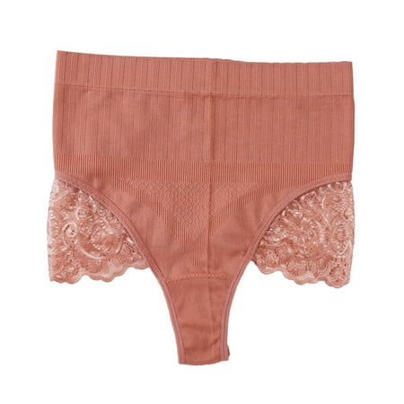 

CLZOUD Womens Underwear Rose Gold Lace Custom High Waist Striped Tangas No Show Bikini Custom Thongs Women Underwear Panties Cotton Lace Underwear M