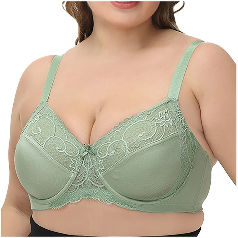 Viadha brasieres para mujer Plus Size Seamless Push Up Lace Sports Bra  Comfortable Breathable Base Tops Underwear 