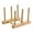 A, variant on RYDCOT Bamboo Wooden Dish Racks Plate Stand Holder Vertical Drainer Kitchen Cabinet Organizer for Dish, Pots, Lids, Bowls, Cups, and Cutting Boards and Books (1 Pcs)