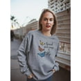 thumbnail image 2 of Spread Your Wings And Fly Sweatshirt Women -Smartprints Designs, Female 4X-Large, 2 of 4