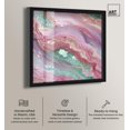 thumbnail image 2 of Pink and Mint Crystal II Shadowbox Print Colorful Abstracts by Art Remedy, Black Frame, 40 x 40, 2 of 7