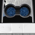 thumbnail image 3 of Car Coasters 2 Pack Stone Car Cup Holder Space Blue Absorbent Drink Car Coaster Ceramic Set Small 2.56 inch Cup Coasters, 3 of 7
