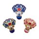 thumbnail image 3 of 2 piezas hermosa joyería moda 36 x 40 mm multicolor aleación cloisonné flor Astilla Zulema joyería de cloisonné para mujeres, 3 of 8