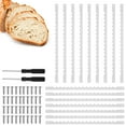 thumbnail image 3 of Qenwkxz 16 Pcs Bread Knife Blade, Stainless Steel Replacement Bread Knife Blade with Screw and Screwdriver for Home Restaurant Cafe Bar, 3 of 12