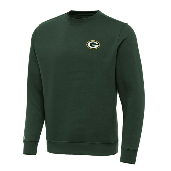 Men's Antigua Hunter Green Green Bay Packers Victory Pullover Sweatshirt