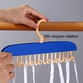 thumbnail image 4 of Bra Hanger Bra Hanger 8 Hook Lingerie Organizer Space Saving Closet Hanger Wall Mountable Underwear Storage Rack forTank Tops Straps Delicates Home Dorm Organization Lingerie Organizer, 4 of 6