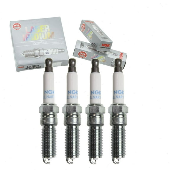 4 pc NGK Laser Iridium Spark Plugs compatible with Chevrolet Malibu 1.8L L4 2016-2019