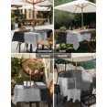 thumbnail image 4 of Outdoor Tablecloth with Umbrella Hole, Modern Black Gray Color Block Zippered Table Cloth for Rectangle Tables, Abstract Oil Painting Texture Washable Waterproof Tablecloths for Picnic Patio Garden, 4 of 9
