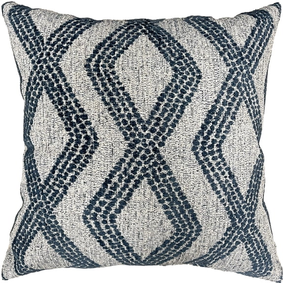 Mainstays 18x18 Ohio Navy Polyester Decorative Cushion