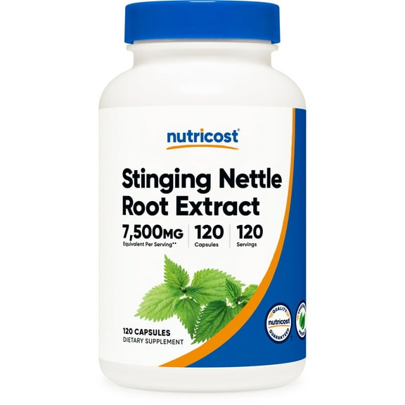 Nutricost Stinging Nettle Root Extract 7500mg, 120 Capsules - Vegetarian Friendly Supplement