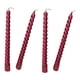 thumbnail image 1 of 4 velas cónicas retorcidas sin humo para mesa de comedor, fiestas navideñas, espirales Rojo, 1 of 7