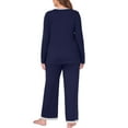 thumbnail image 6 of Cueply Womens Plus Size Pajamas Long Sleeve Pjs Sets Loungewear Sleepwear 1X-4X, 6 of 7