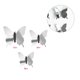 thumbnail image 1 of Toystoory 12/24 Uds pegatina de espejo para pared calcomanía mariposas 3D espejo pared arte fiesta boda hogar decoraciones mariposa nevera pared Decoración del hogar Plata 24 piezas Toystoory HA001498-06, 1 of 1