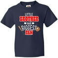 thumbnail image 3 of Inktastic Little Brother and Biggest Fan- Baseball Glove and Bat Youth T-Shirt, 3 of 5