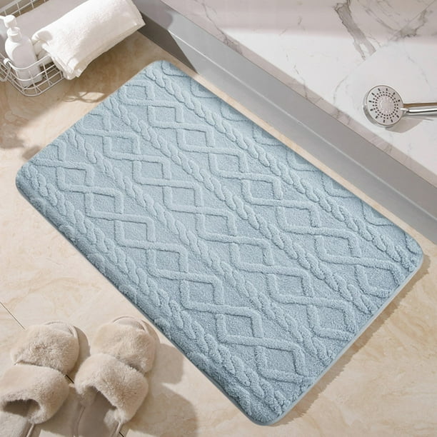 Alfombra de baño Alfombra de suelo absorbente antideslizante | Microfibra gruesa felpa suave | Secado rápido | Terciopelo de tortuga dorado | Lavado fácil | Entrada multiusos | 15,7 x 23,6 pulgadas
