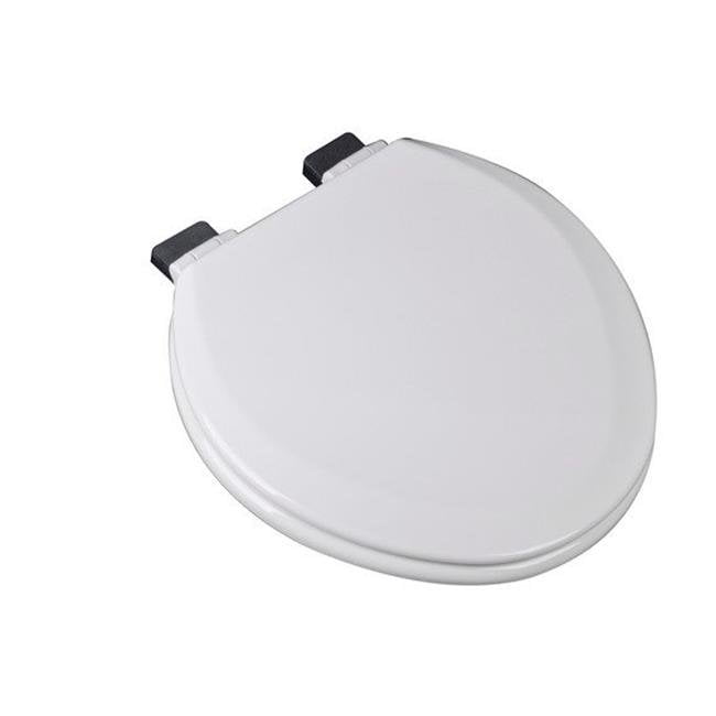 Mansfield Round Closed Front White Plastic Deluxe Toilet Seat MP3700SC-001-1 